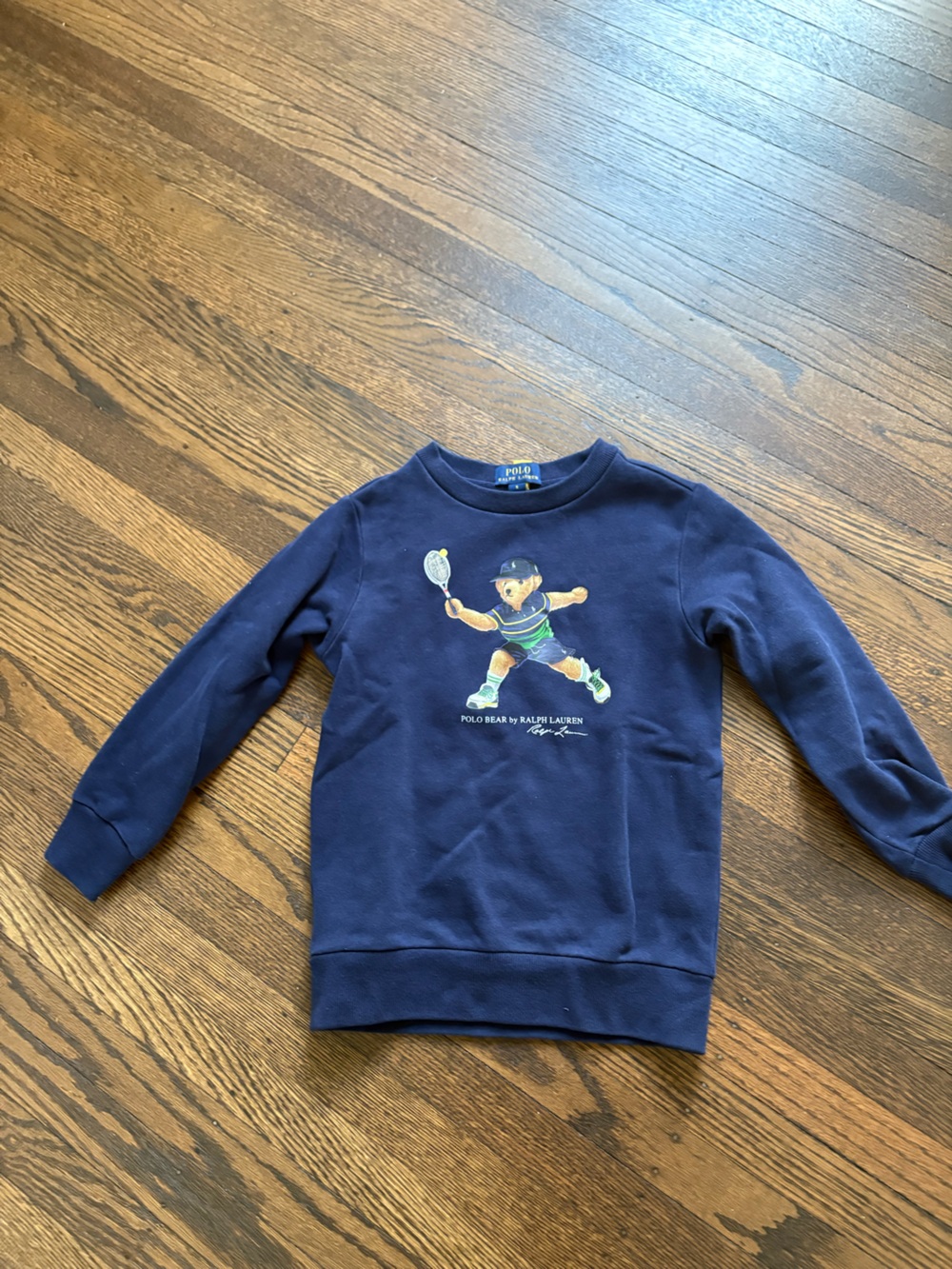 Polo by Ralph Lauren Navy Boys Tennis Bear Sweatshirt